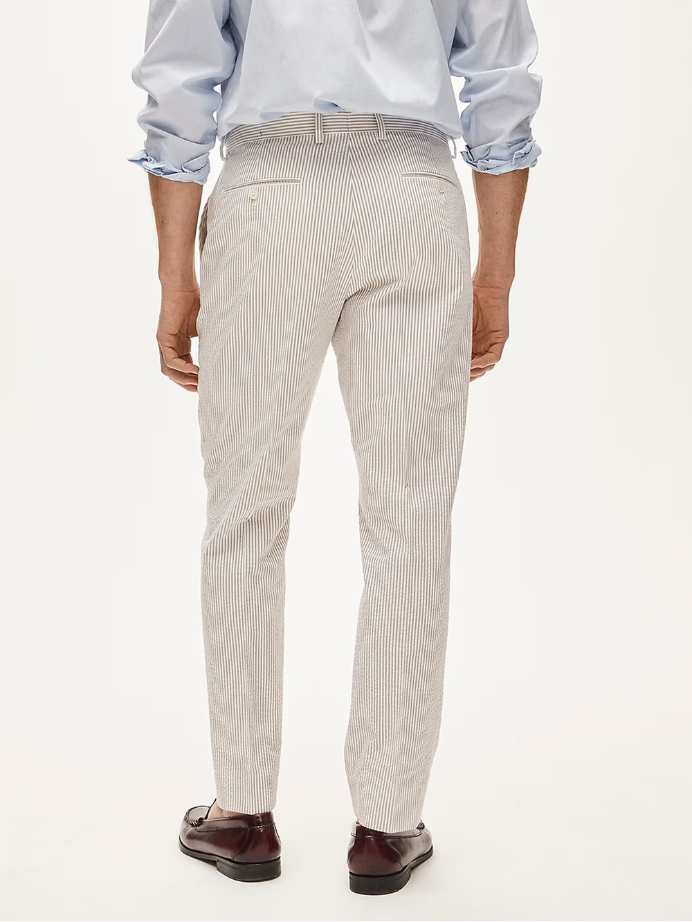 J. CREW Ludlow Slim-fit suit pant in cotton seersucker Size 31 NWD $218 CR095 - Picture 2 of 8